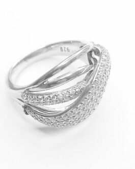 Cirkonski  srebrni prsten